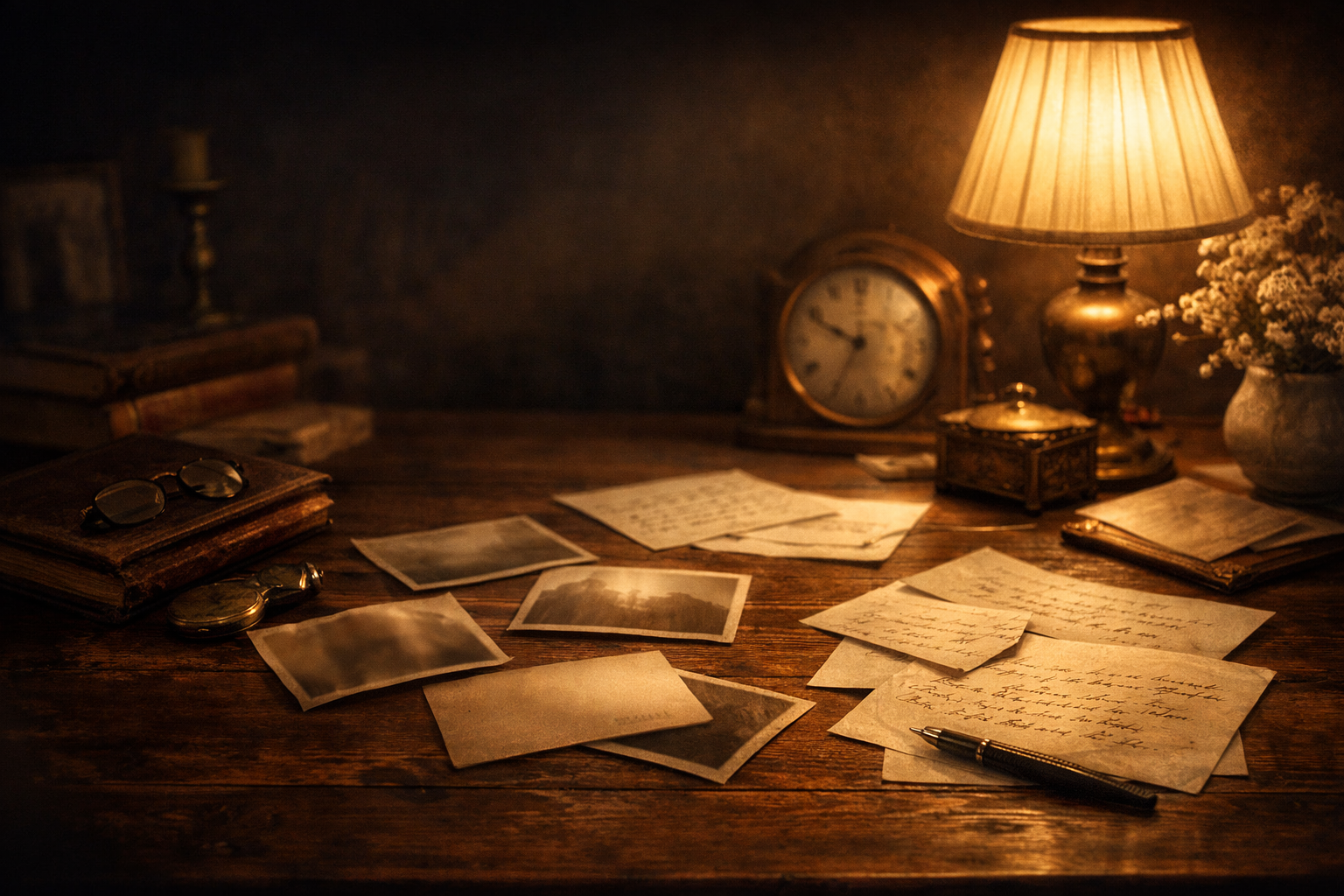 Family archive mood board for preserving photographs, notes, and memories.